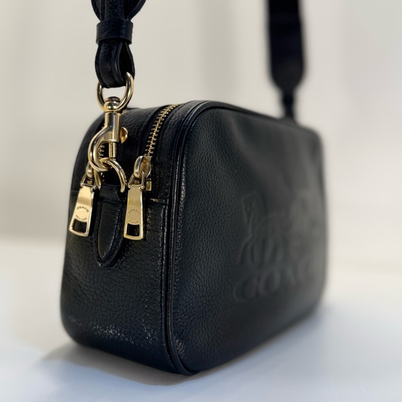COACH TWO Jes Crossbody Bags One Black AND One Cream Both have a Strap - Picture 9 of 16